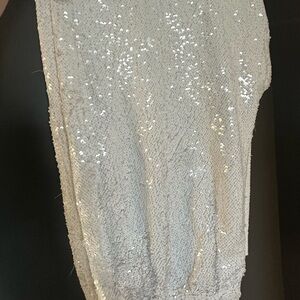 Eloquii Bridal collection white sequin pants